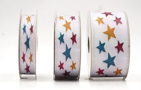 Mehrfarbige Sterne Jacquardband_AI-KN